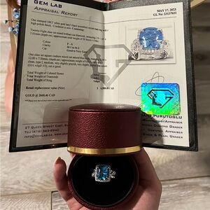 Elegant Blue Gemstone Ring